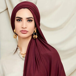 Hijab cerise red cherry