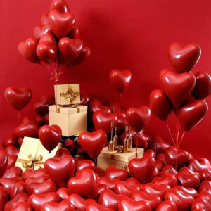 ballons de mariage cherry red