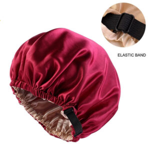 bonnet en satin red cherry amanda