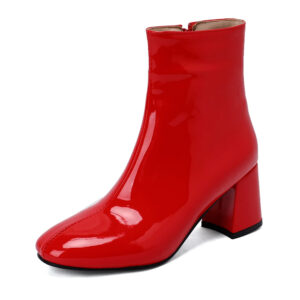 bottines en cuir verni eliana