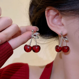 boucles doreilles cerise kayleen