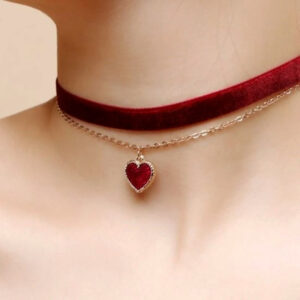 collier ras du cou en velours agatha