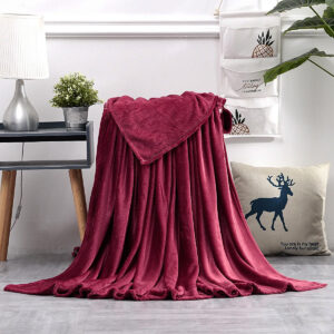 couverture en peluche corail massif marina