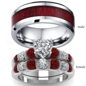 Bague de couple red cherry MAEL