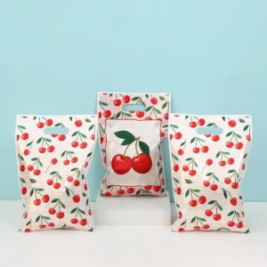 Sac d'emballage cadeau CERISE 50 pièces