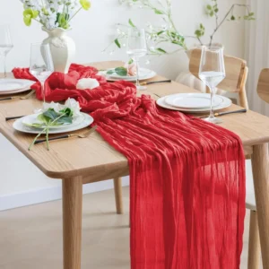 Chemin de Table en tissu Cerise ROSA