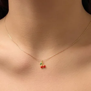 Collier Boho Cerises MAYA