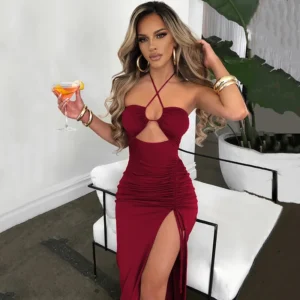 Robe mi-longue dos nu KIMMY