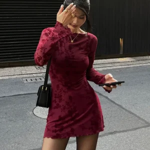 Robe red cherry SOFIA