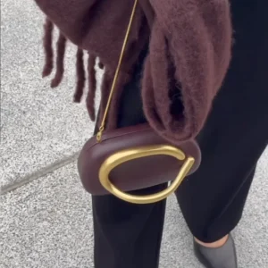 Sac à main pochette métal doré COLETTE