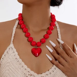 Collier pendentif cœur TANIA
