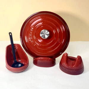 support de couvercle de casserole le creuset